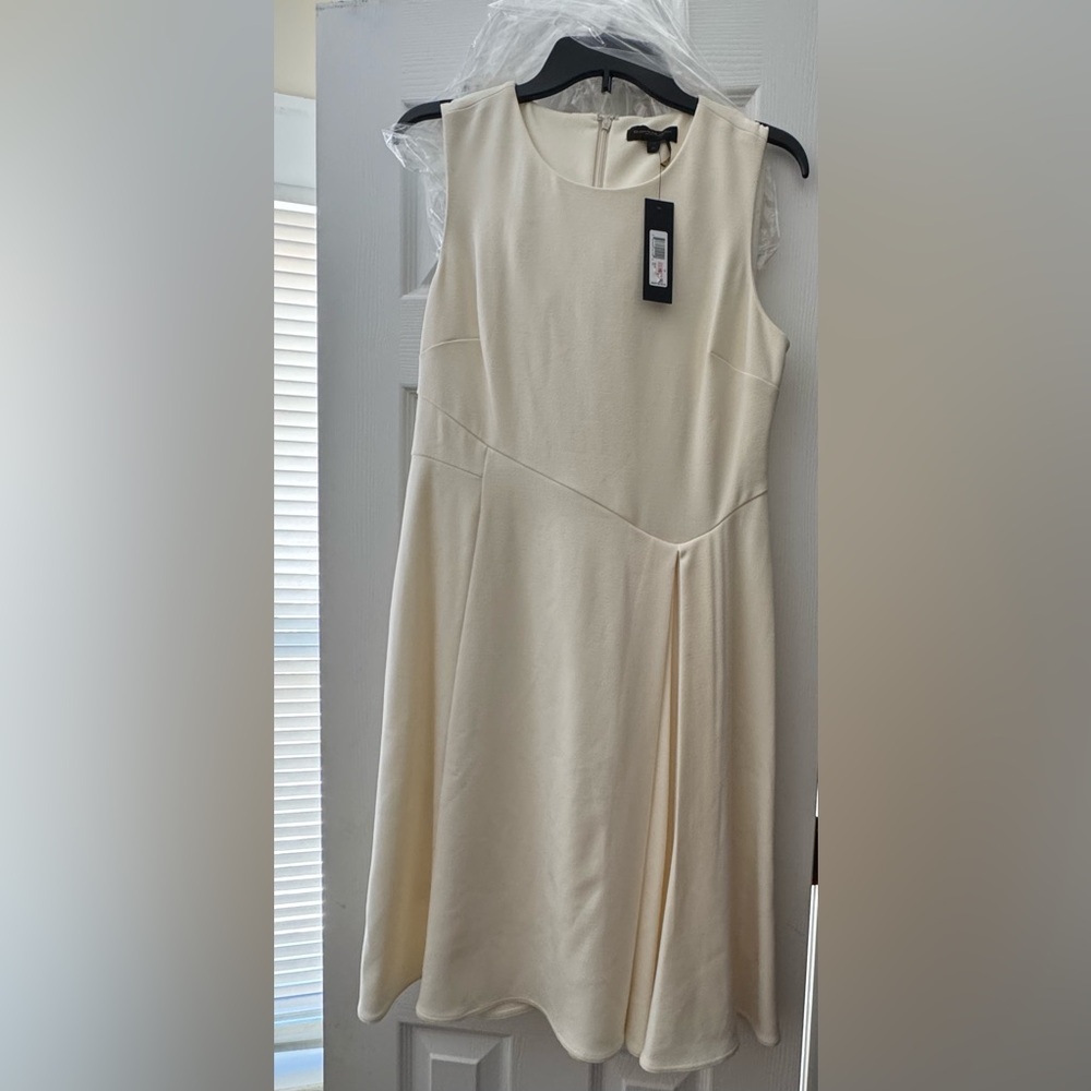 Donna Karan Cream Midi Dress